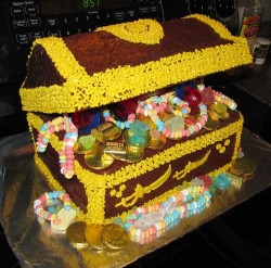 Treasure chest cake