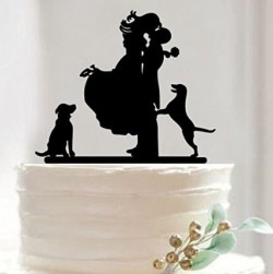 Mr & Mrs Bride and Groom Cake Topper