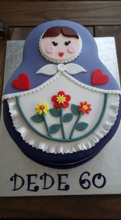 Cute 60th birthday cake