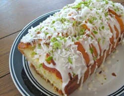 Key lime cake roll