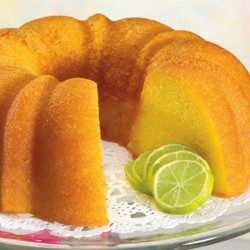 Key lime sponge cake