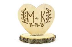 Personalized Rustic Cake Topper