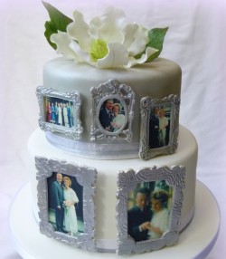 Silver Wedding Cake