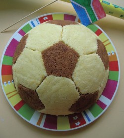 Tasty football cake