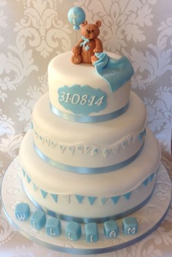 3 Tiers Christening Cake