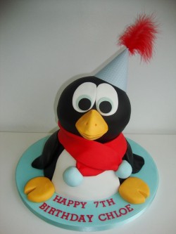 3D Penguin Cake