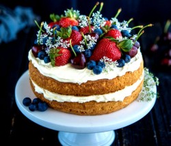 Berry And Cherry Cake