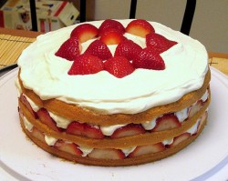 Birthday Strawberry cake