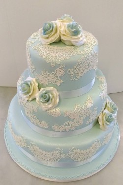 Blue Wedding Cake