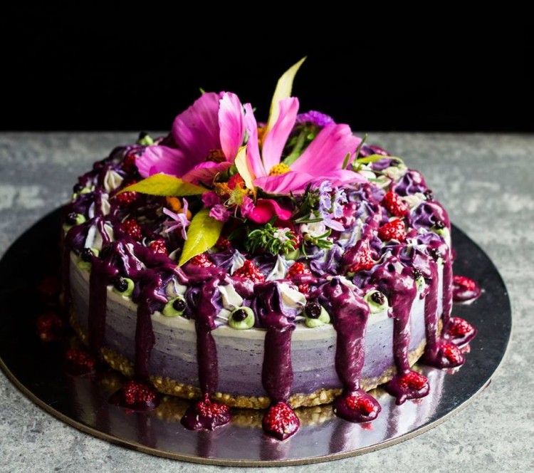 Blueberry Ombre Cake