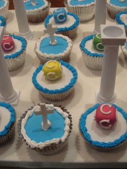 Christening Cupcakes Cross