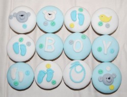 Christening cupcakes