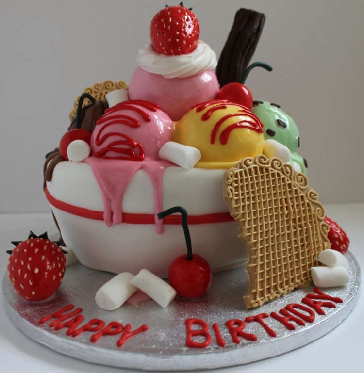 Creative Birthday Cake – Ice Cream