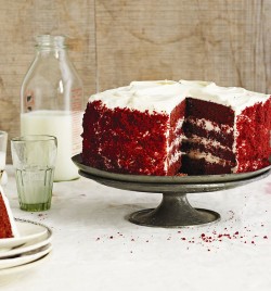 Homemade Red velvet cake