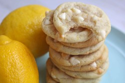 Lemon Cookies with White Chocolate