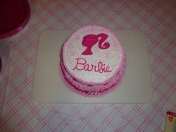 Pink Barbie Cake