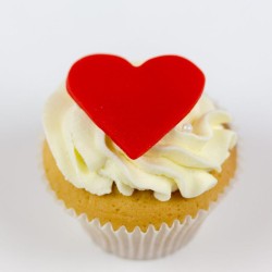 Wedding Cupcake with Heart