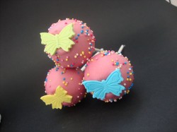 Yellow Butterfly Cake Pops