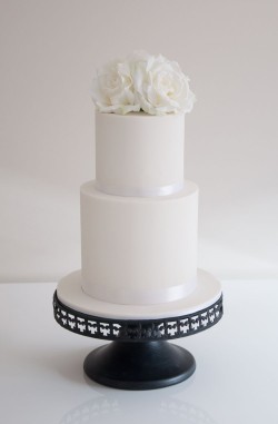 Elegant Engagement Cake