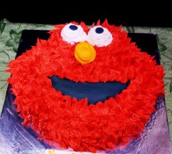 Elmo Birthday Cake Idea