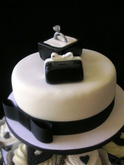 Engagement Cake With Ring