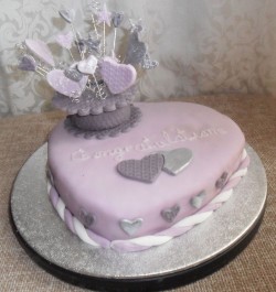 Engagement Cakes Heart Cake