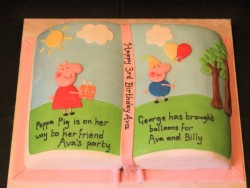 Peppa Pig Book Cake