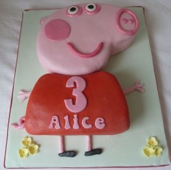 Peppa Pig Cake for Alice