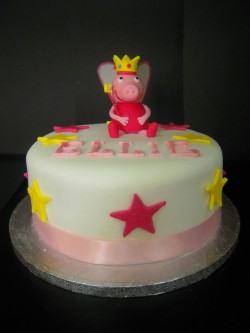 Peppa Pig Cake with Stars