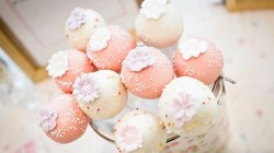 Pink Wedding Cake Pops