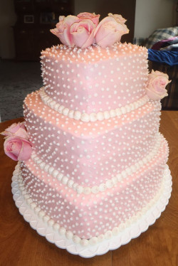 Pink Bridal Shower Cake