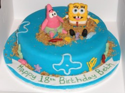 18th Birthday Cake Spongebob