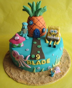 9th Birthday Spongebob Cake