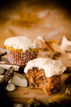 Autumn Carrot Cupcakes