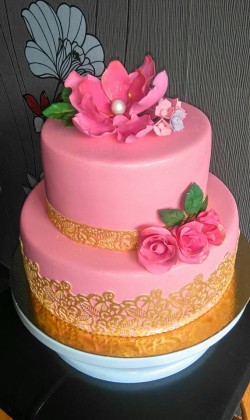 Pink Birthday Cake