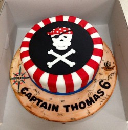 Pirate Cake for 6th Birthday