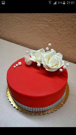 Red Birthday Cake