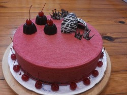Strawberry and Chocolate Mousse Birthday Cake