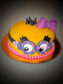 Minion Cake for Girl Birthday