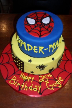 25th Birthday Spiderman Cake