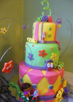 3 Tier Dora Cake