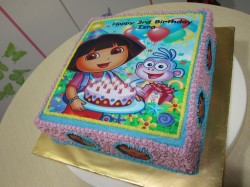 Birthday Cake with Dora Picture