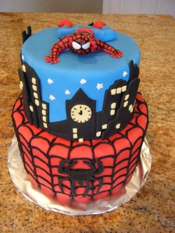 Birthday Cake with Spider Man