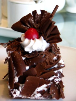 Black Forest Cake with Chocolate Decorations