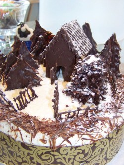 Black Forest Cake with Chocolate House