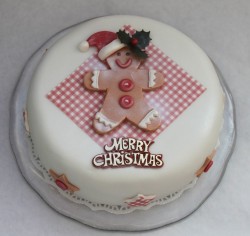 Cake with Gingerbread Man