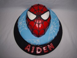 Cake with Spider Man Face