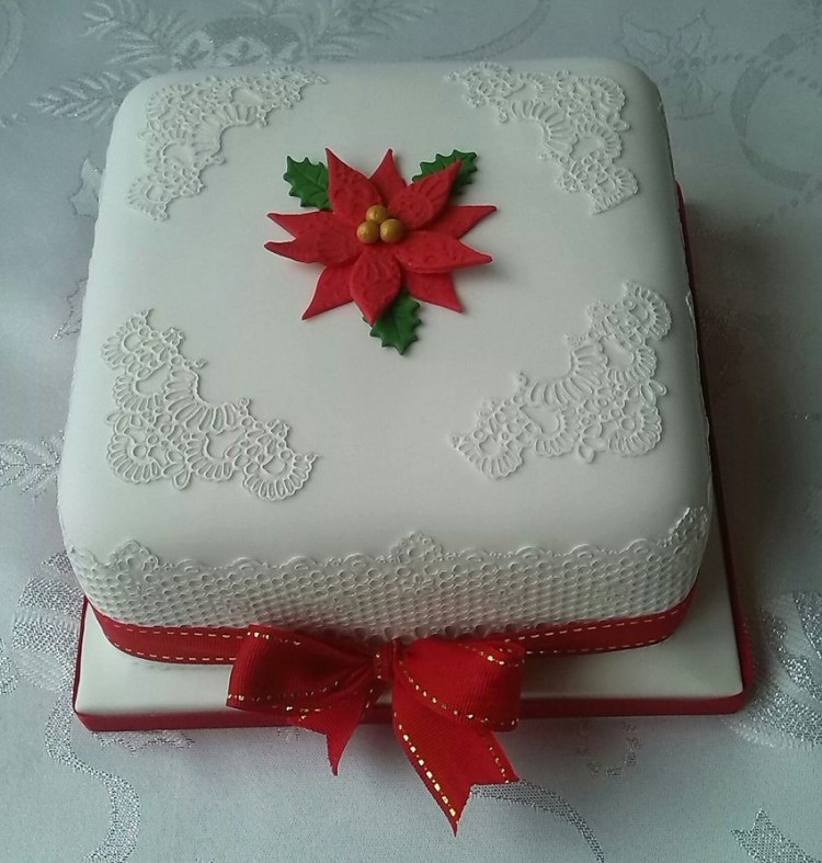 Christmas Flower Cake