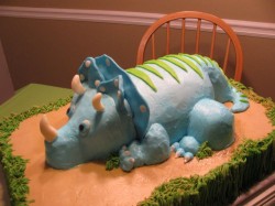 Dinosaur on the Cake