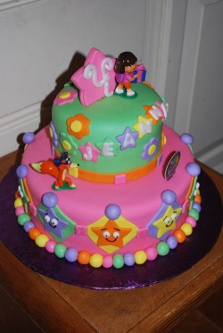 Dora Cake for Girls Birthday